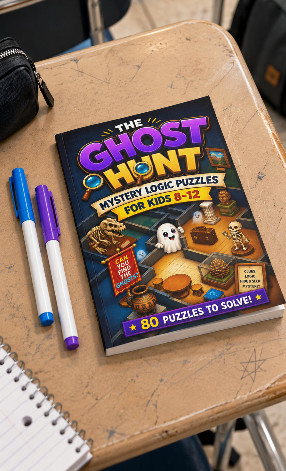 Mystery Logic Puzzles - The Ghost Hunt Cover The Ghost Hunt Cover